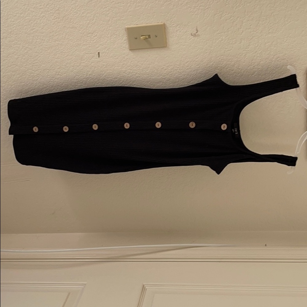 Black button dress in size small